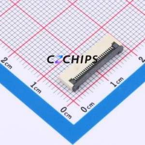 XW0520012-260R-001 FFC/<b>FPC</b> Connector SMD,P=0.5mm,Horizontal Mount Connector Flip Cover Type Bottom Contact 26P 0.5mm - Product Image 1