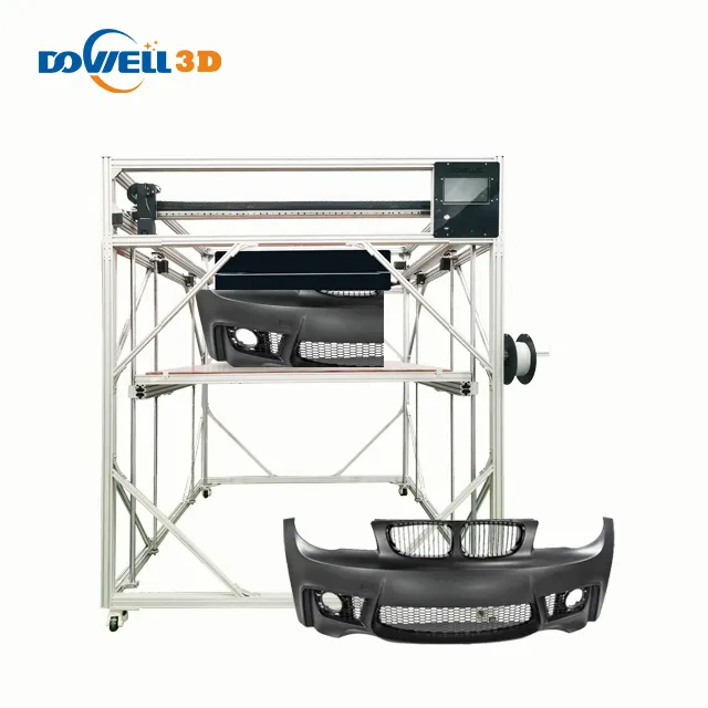 Dowell-impresora 3d de fibra de carbono abs, máquina de impresión industrial de gran formato, 1200mm, doble extrusora