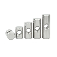 Écrou cylindrique en acier inoxydable 304/316 A2-70 A4-80, goujon croisé, écrou à insérer long pour meubles en bois, avec verrouillage intégré