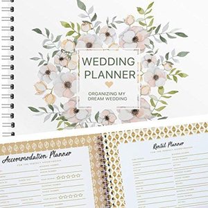 Low moq factory price wholesale customized spiral binding a5 wedding planner books