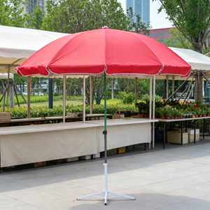 Sombrilla Comercial de Doble Capa de 150 cm, Resistente al Viento y con Protección UV, para Playa, Patio, Mercado, Jardín - Product Image 1
