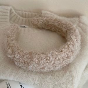 Diadema de Felpa Rizada para Otoño/Invierno, Estilo Dulce y Femenino, Linda Diadema de Lana de Cordero Esponjosa y Gruesa, Producto Nuevo - Product Image 6
