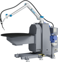 Estación de Trabajo de Soldadura Robótica con Posicionador de 500 kg, Robot Colaborativo, Sistema de Automatización de Soldadura MIG