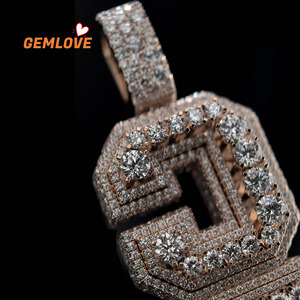 Custom <b>Name</b> Pendant Cuban <b>Chain</b> 18K Solid Gold Oval Cut Diamond Personalized Hip Hop Necklace for Anniversary & Party - Product Image 4