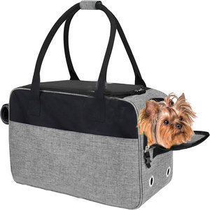 Sac de transport pour chien approuvé par la compagnie aérienne sac à main souple pour animal de compagnie avec poches sac de transport portable ventilé pour chien chat - Product Image 4