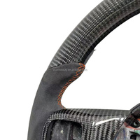 Volant en fibre de carbone véritable personnalisé pour Jeep Grand Cherokee 2012 Dodge Charger Challenger 2015 +.