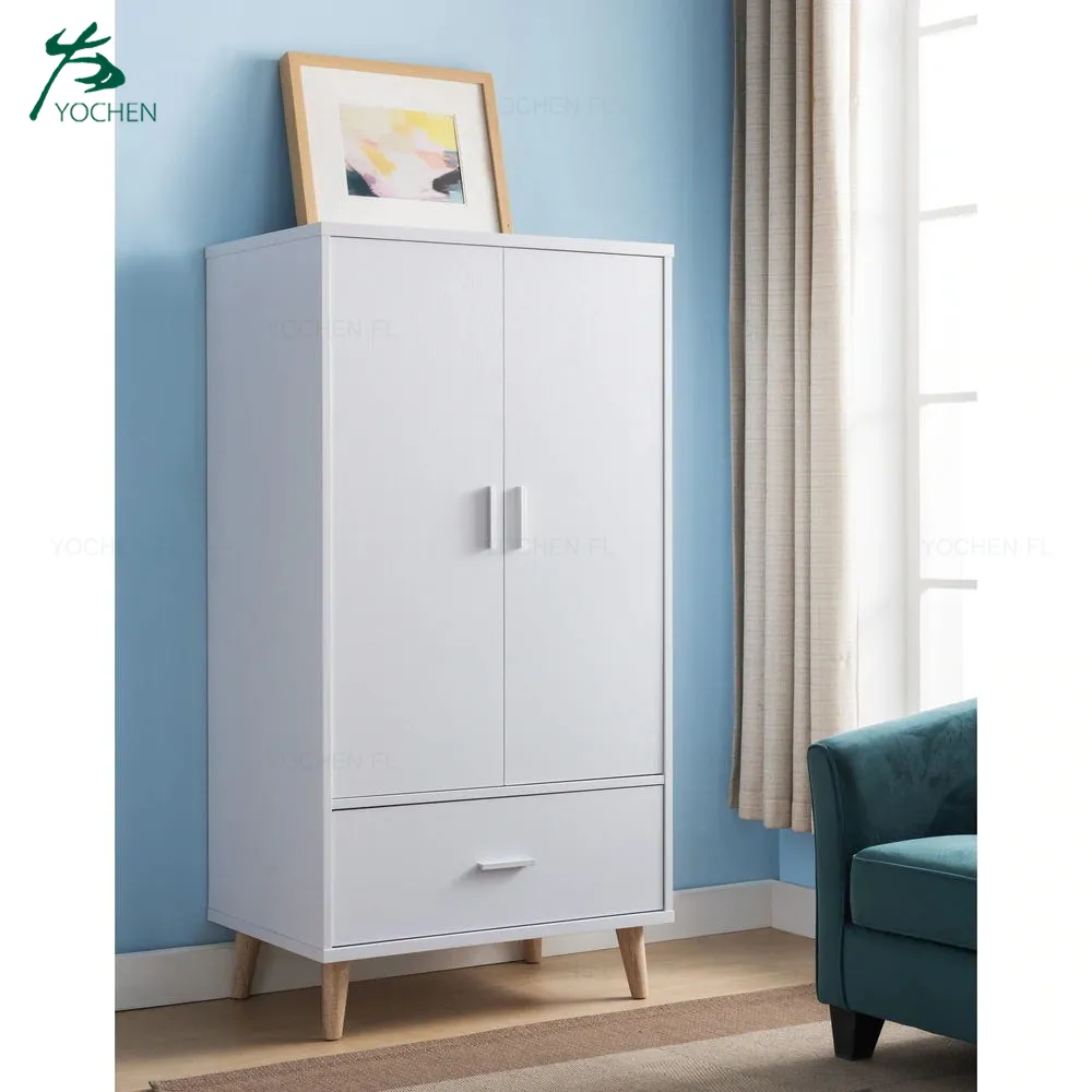 bedroom wardrobe custom made double doors wooden wardrobe