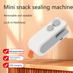 Nouvelle machine à sceller les sachets multifonctionnelle, rechargeable par USB, mini-appareil de scellage domestique avec coupe-sachet intégré et poignée de suspension - Product Image 2