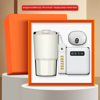 Vente en gros Coffret cadeau promotionnel Sublimation Mug + Écouteurs + Power Bank Coffrets cadeaux d'affaires