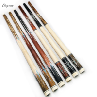 Queue de billard Chyone personnalisée de 12 mm en ébène avec incrustation de nacre, fabriquée à la main, joint central 1/2, pour billard américain