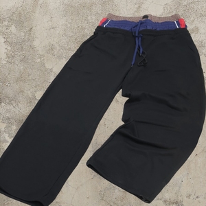 Custom Logo Stacked Track Pants Men <b>Oversize</b> <b>Sweatpants</b> 100% Polyester Wide Leg Double Waisted Baggy Eco-Friendly - Product Image 3