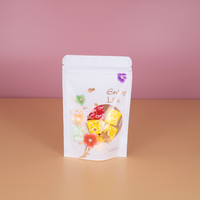 Sacs en Mylar à impression personnalisée, sacs réutilisables, pochettes debout pour bonbons blancs, plastique alimentaire PE, impression de Gravure, emballage Flexible accepté