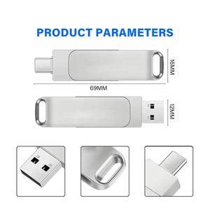 Clés <span class=keywords><strong>USB</strong></span> 3.0 en métal personnalisées avec logo OEM, vente en gros, <span class=keywords><strong>1</strong></span> To, 2 To, 16 To, OTG - Product Image 3