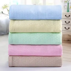 Bamboo fiber air conditioner blanket breathable towelling blanket for baby cover soft skin friendly quilt bamboo fiber blanket