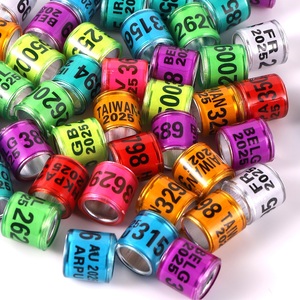 Duivenring 8mm <span class=keywords><strong>Aluminium</strong></span> Vogelbenodigdheden Accessoires Duiven Digitale Voetring Papegaaienpootringen - Product Image 6