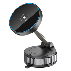 Magnetic <b>Car</b> Wireless Charging <b>Holder</b> 360 Degree Rotation Suction <b>Cup</b> Mount For iPhone Dashboard Windshield Mount - Product Image 1