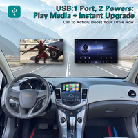 Boîte multimédia sans fil Apple MMI CarPlay Android Auto pour Chevrolet Cruze 2014-2015, interface de navigation, prise en charge OEM Touch