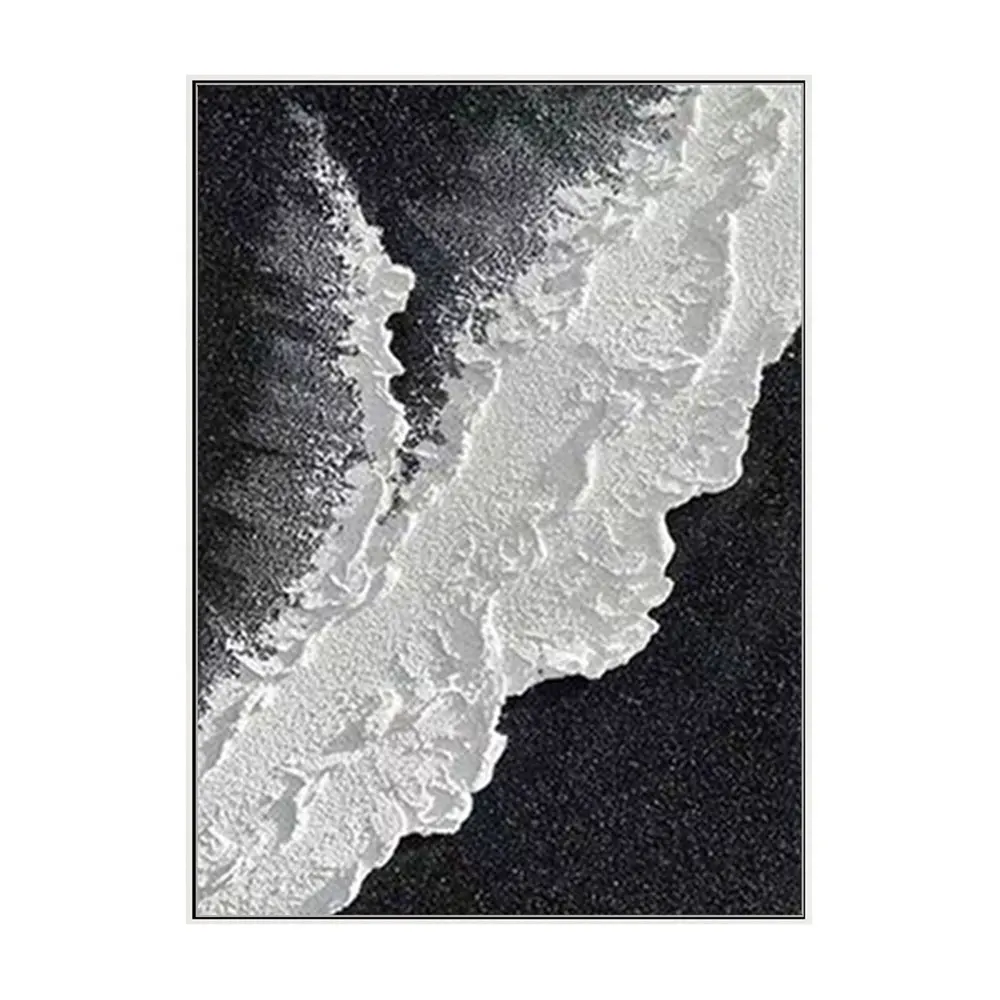 EagerArtハンドパレット風景画抽象的な潮3D厚いテクスチャ壁アート装飾レリーフアートワーク絵画キャンバス