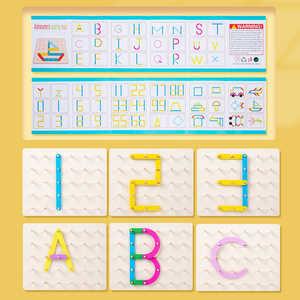 Jouets de puzzle éducatifs précoces pour l'entraînement capacité de cordage pratique avec chiffres et lettres et formes <span class=keywords><strong>orthographe</strong></span> de structure - Product Image 4