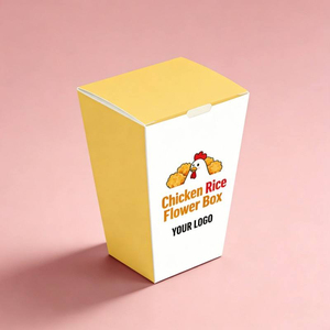 Custom Logo Disposable Food Grade White Cardboard Chips <b>Box</b> Sushi Burger Fried Chicken Takeout Food Container Packaging <b>Box</b> - Product Image 1