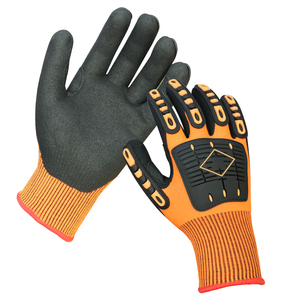 Vente chaude Sauvetage Sur Le Champ Pétrolier Conception Personnalisée Logo Gaz et Huile Sécurité Extraction Perceuse TPR Impact Industriel Travail Gants De Mécanicien - Product Image 3