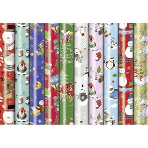 Papel de regalo navideño para niños: 2 metros x 70 centímetros, 60 piezas para regalos navideños infantiles - Product Image 1