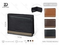 Portafoglio da Uomo in Vera Pelle, Chiusura a 7 Pieghe, Stile Minimalista, Ideale come Regalo - Product Image 1