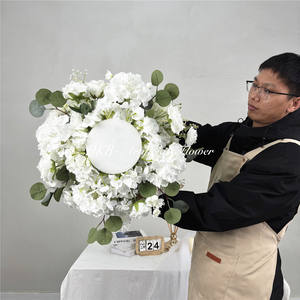 DKB Arreglo de Rosas Artificiales Realistas, Centro de Mesa con Bola de Flores para Boda, Hecho a Mano para Decoración de Bodas - Product Image 6