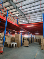 Sistema di Scaffalature Personalizzato Marca HONGXIN, Scaffale per Magazzino con Piattaforma al Secondo Piano, Soppalco in Acciaio per Carichi Pesanti