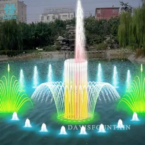 Fontana di Davis Design personalizzato danza acqua spettacolo all'aperto coda coda di pavone a forma di fontana