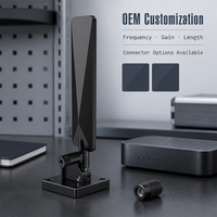 Antenne WiFi OEM 2.4G 5.8G à fréquence personnalisée, gain et longueur ajustables, connecteur à vis pour projets de routeurs