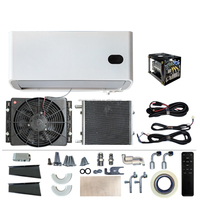 Compresseur de voiture 12 volts véhicule sous le tableau de bord ac kit système électrique 24V 12 v climatisation universelle