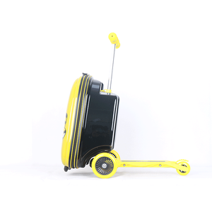 2025 nouvelle vente chaude <span class=keywords><strong>Scooter</strong></span> dur bagages abs pc roues pliantes pour chariot bagages enfants sacs de voyage valise boîte 21 pouces - Product Image 3