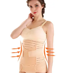 Medicated Mesh Hot sale 3 in 1 Set Adjustable Postpartum Corset 3 1 Women Post Maternity Woman Postpartum Belt