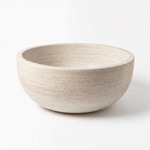 Baignoires ovales modernes sur mesure de luxe, exclusives, en bois doré/marbre gris, autoportantes, pour salle de bain, villa, hôtel, maison - Product Image 2