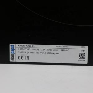 Ventilador Axial de Refrigeración ebmpapst K3G250-AV29-B4 de 250 mm, 230 VCA, 50/60 Hz, 750 W, 3.3 A, 1755 m³/h, 3450 RPM, IP54, para Energía Eólica - Product Image 6