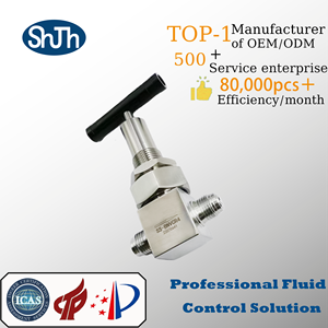 Vanne à soufflet haute pression interchangeable SHJH-LOK Swagelok manuelle en acier inoxydable 316 avec double vis extérieure filetée NPT/<span class=keywords><strong>BSPP</strong></span>/BSPT, OEM ASME ASTM DIN GB - Product Image 4