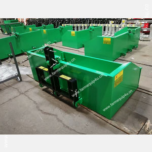Boîte de transport basculante à <span class=keywords><strong>3</strong></span> <span class=keywords><strong>points</strong></span> pour tracteurs compacts; <span class=keywords><strong>Godet</strong></span> <span class=keywords><strong>arrière</strong></span> monté sur tracteur de transport agricole 1.2m -1.5m-1.8m-2.1m - Product Image 5