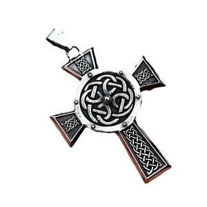 Pendentif en acier inoxydable 316L, nœud celtique, croix viking, rune nordique, design gothique, hypoallergénique, durable, résistant à l'eau, pour homme. - Product Image 2