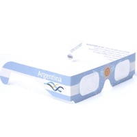 Lunettes d'éclipse solaire certifiées ISO 2024 en gros, personnalisables OEM, avec emballage en papier