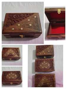 Premium Quality Handcrafted Wooden Jewellery <b>Box</b> For Necklace Rings Earrings Storage Organizer <b>Gift</b> Item Available For Sale - Product Image 4