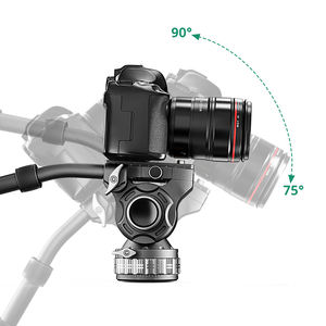 Cabezal fluido <span class=keywords><strong>de</strong></span> vídeo AOPUTA para trípode <span class=keywords><strong>de</strong></span> cámara, cabezal <span class=keywords><strong>de</strong></span> bola panorámico pequeño con placa <span class=keywords><strong>de</strong></span> liberación rápida, equipo <span class=keywords><strong>de</strong></span> filmación - Product Image 2