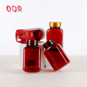 Customized Capsule Bottle Pharmaceutical Packaging PET <b>Plastic</b> 150ml Capsule <b>Square</b> <b>Container</b> For Health Products With Screw Cap - Product Image 5