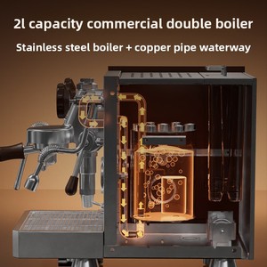 เครื่องชงกาแฟขนาดกะทัดรัดเกรดเชิงพาณิชย์ ฟังก์ชั่นคู่ สำหรับบาริสต้าที่บ้าน พร้อมหม้อต้มขนาดใหญ่ - Product Image 3