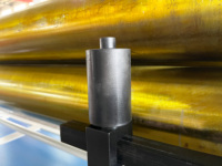 Machine à cintrer les tôles à 3 rouleaux contrôlée par PLC automatique ESR-3X1300 pour l'acier au carbone, l'aluminium et l'acier inoxydable, double fonction de pliage