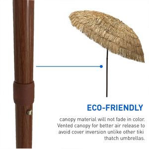 Support de poteau synthétique 2020, <span class=keywords><strong>palmier</strong></span> de plage, chaume, paille de riz, feuilles d'arbre, <span class=keywords><strong>Parasol</strong></span> Vintage 8K Hawaii/ - Product Image 5