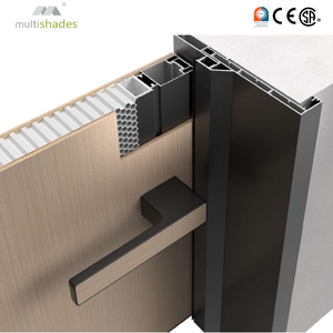 <span class=keywords><strong>Porte</strong></span> intérieure en bois massif multicouche de qualité supérieure avec isolation acoustique et intégration murale sans joint - Product Image 2