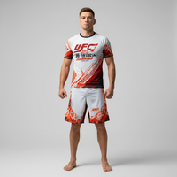 T-shirt et short d'entraînement unisexe Venom UFC High Spring à séchage rapide et respirant, avec logo avant, pour boxe, Muay Thai et arts martiaux