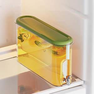 Jarra de Plástico Transparente de 4L para Agua Fría, con Grifo, para Refrigerador, Recipiente para Almacenamiento de Alimentos - Product Image 3