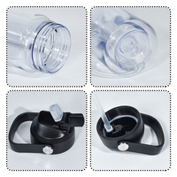10oz Double Paroi En Plastique Sport Bouteille D'eau Globe De Neige Gobelet Fond Pré-Percé avec Bouchon